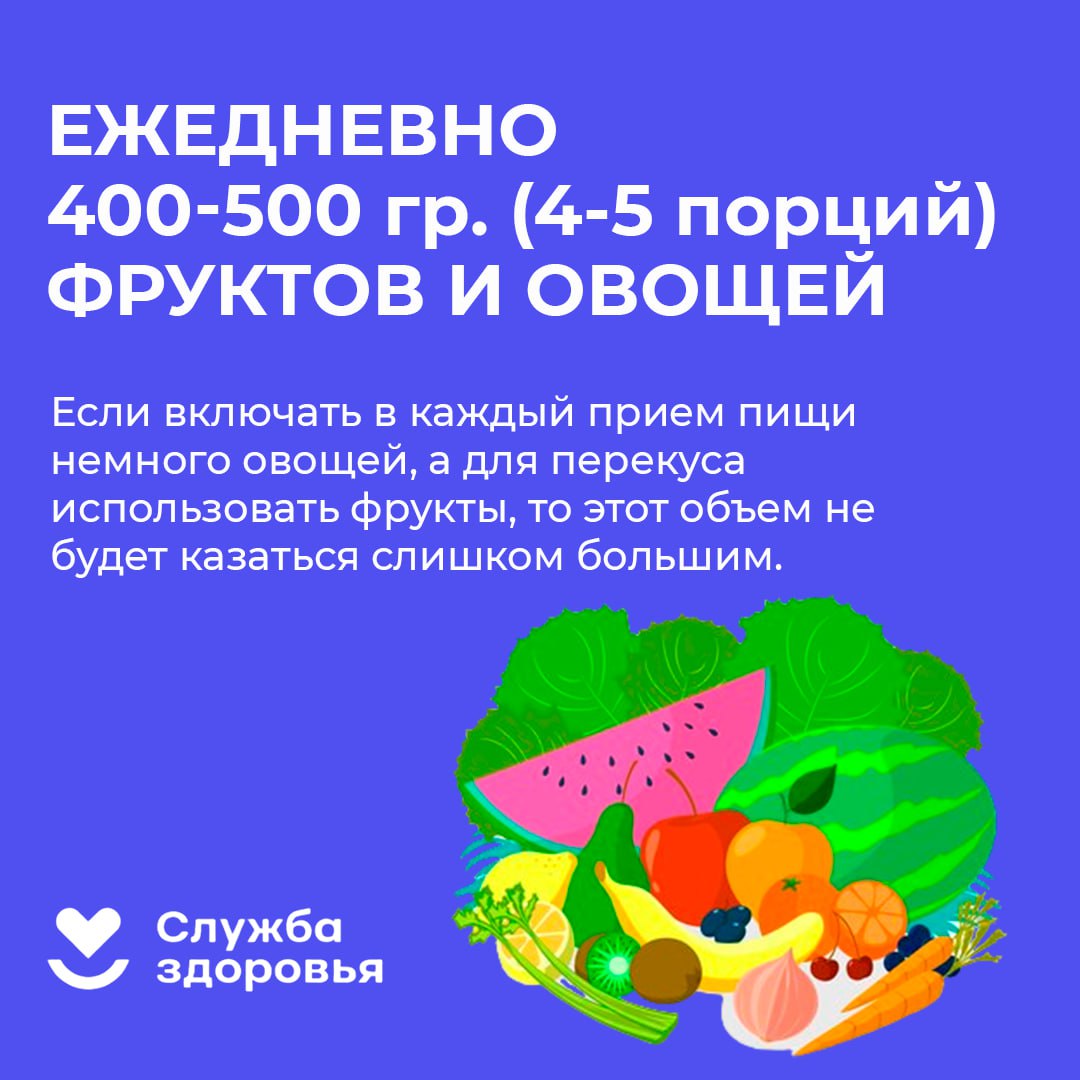 Неделя популяризации потребления овощей и фруктов